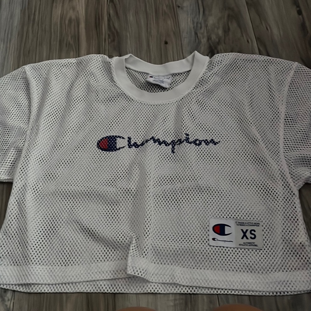 champion cover up,Xtra small cropped,netted authentic wear ,used
